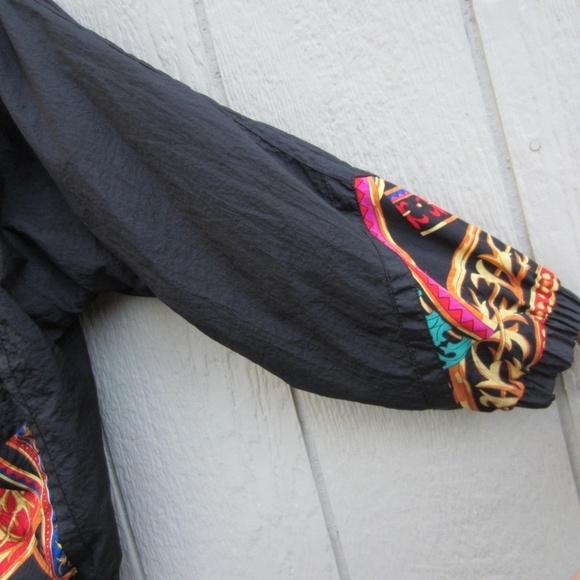 Rock Creek Track jacket Windbreaker Women's S Floral Full Zip Y2K Vintage Retro - Picture 3 of 15